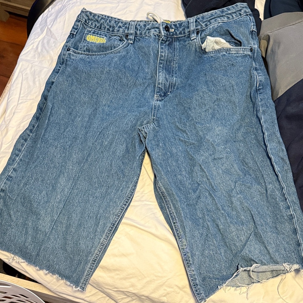 Men's Blue Denim Shorts